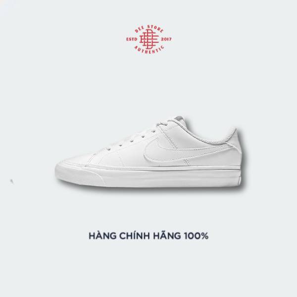 Giày Sneaker Nam Nữ Nike Court Legacy GS All White - Deestore VN