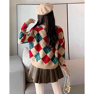 ÁO KHOÁC LEN CARO FORM RỘNG