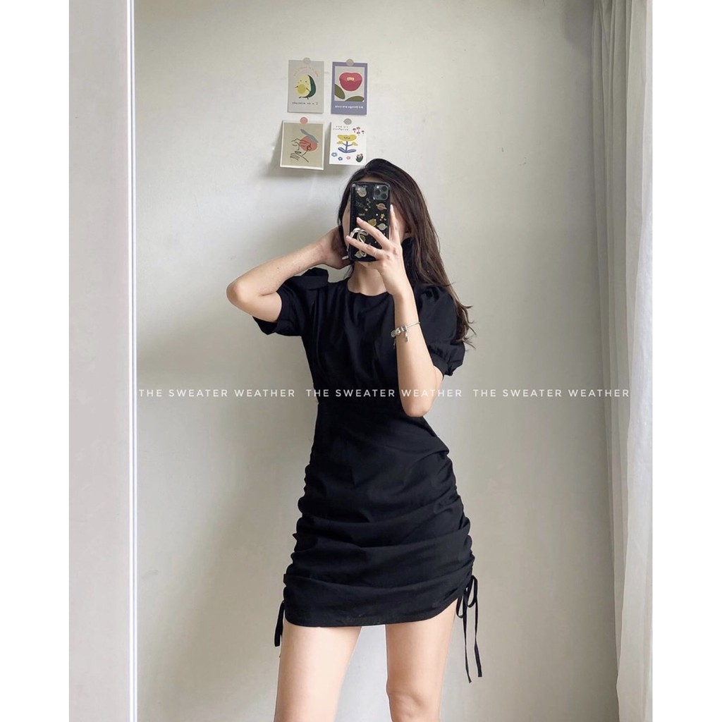 [Mã SKAMA06 giảm 8% tối đa 50K đơn 250K] Váy liền khoét eo dây rút | BigBuy360 - bigbuy360.vn