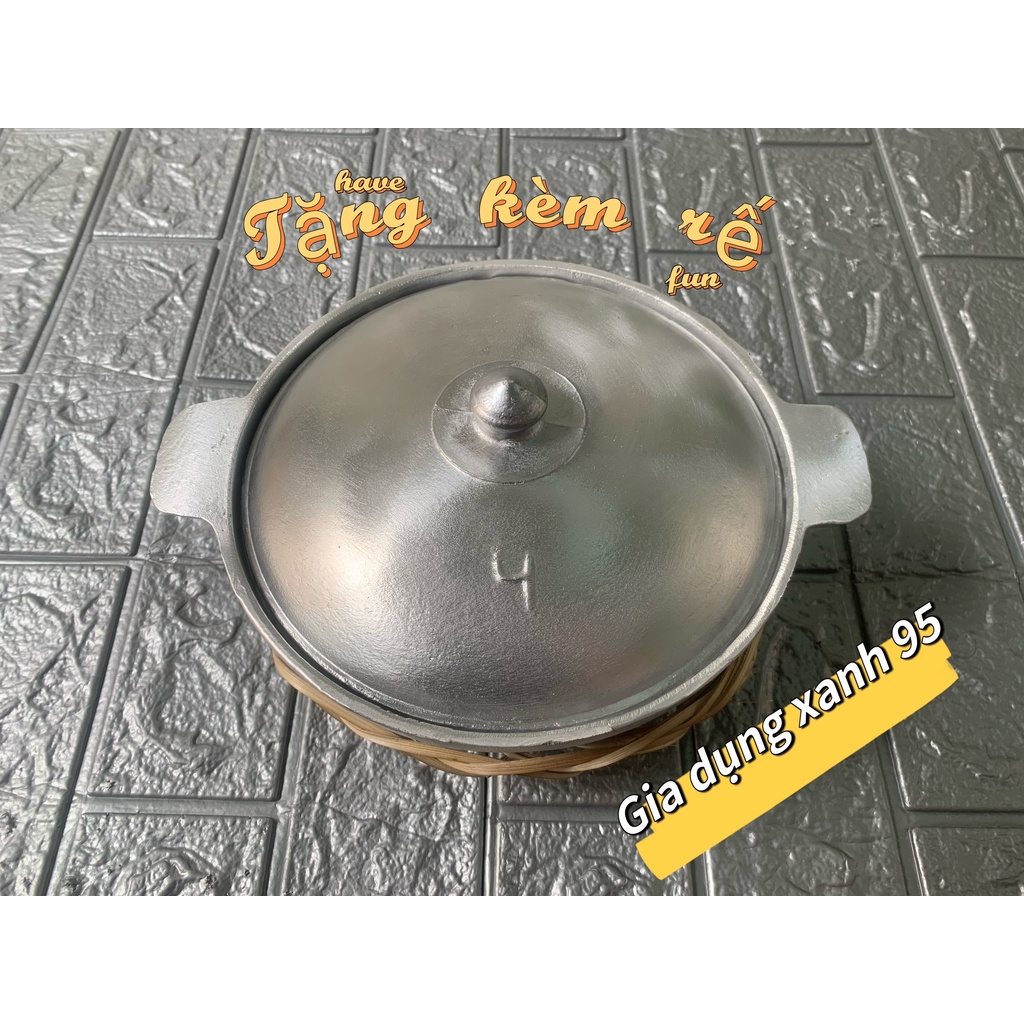 NỒI GANG TỘ ĐÚC THỦ CÔNG NGUYÊN KHỐI