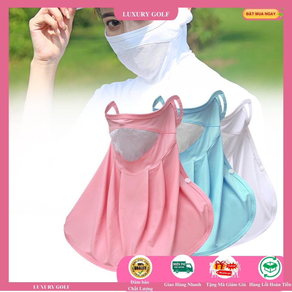 Khẩu Trang Chống Nắng Dành Cho Các Golfer Nữ - Khăn Golf Chống Nắng
