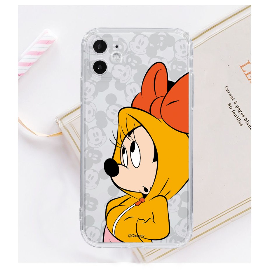 JM Mickey Mouse ilicone Case cho iphone 11 12 PRO MAX 6 6s 7 8 Plus XR Vỏ bảo vệ X XSMAX Vỏ mềm lỏng Bao phủ một nửa