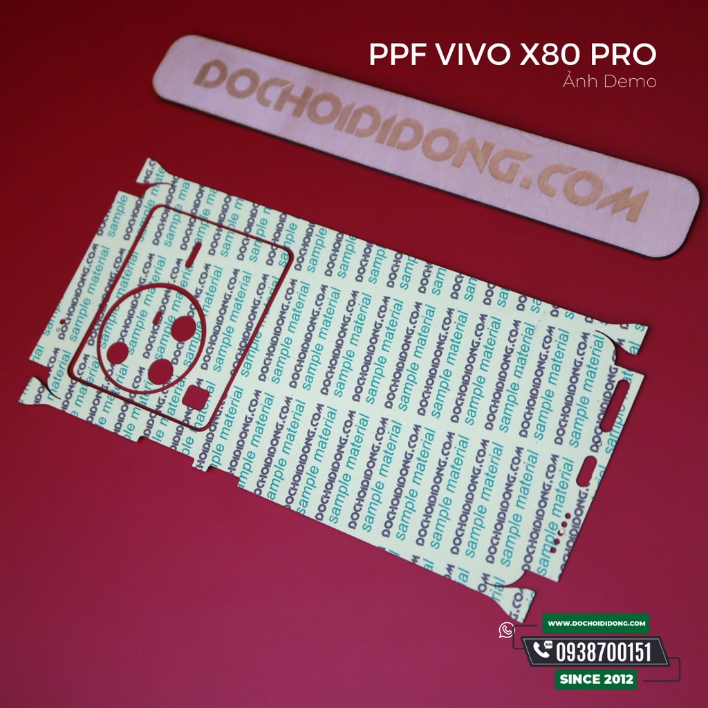 Miếng dán PPF Hydorgen Vivo X80 Pro trong, nhám, đổi màu cao cấp