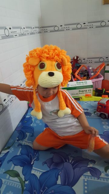 Nón sư tử cho bé