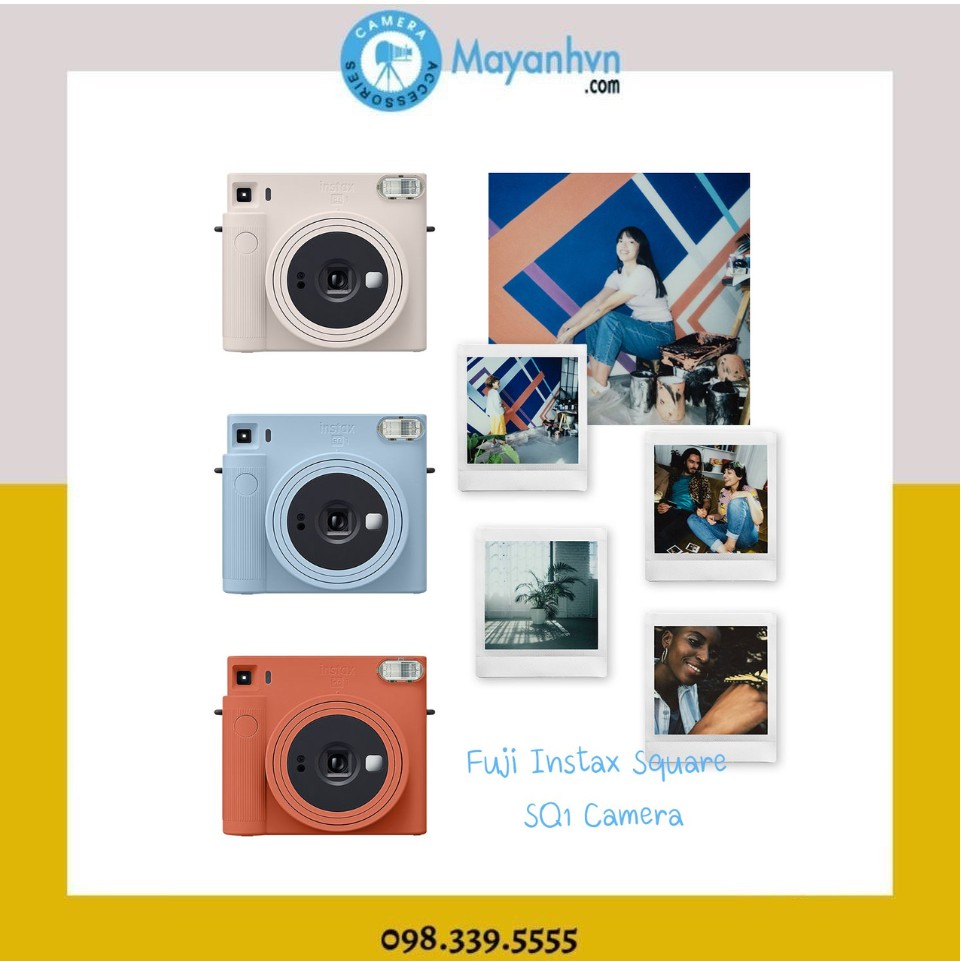 Instax SQUARE SQ1 Máy chụp ảnh lấy ngay chính hãng Fujifilm (Bảo hành 12 tháng)