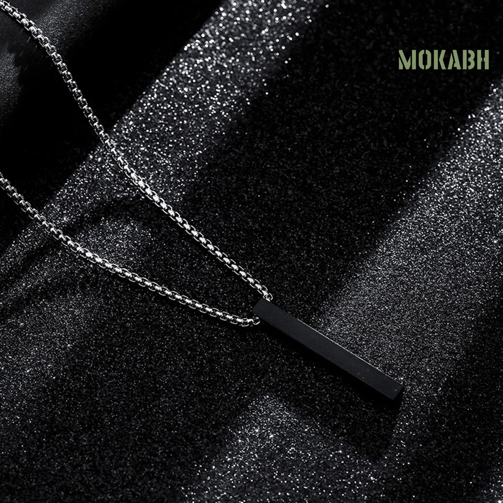 Vòng cổ Bằng Thép Không Gỉ Siêu Nhẹ Màu Sắc Đơn Giản Thời Trang Cho Nam