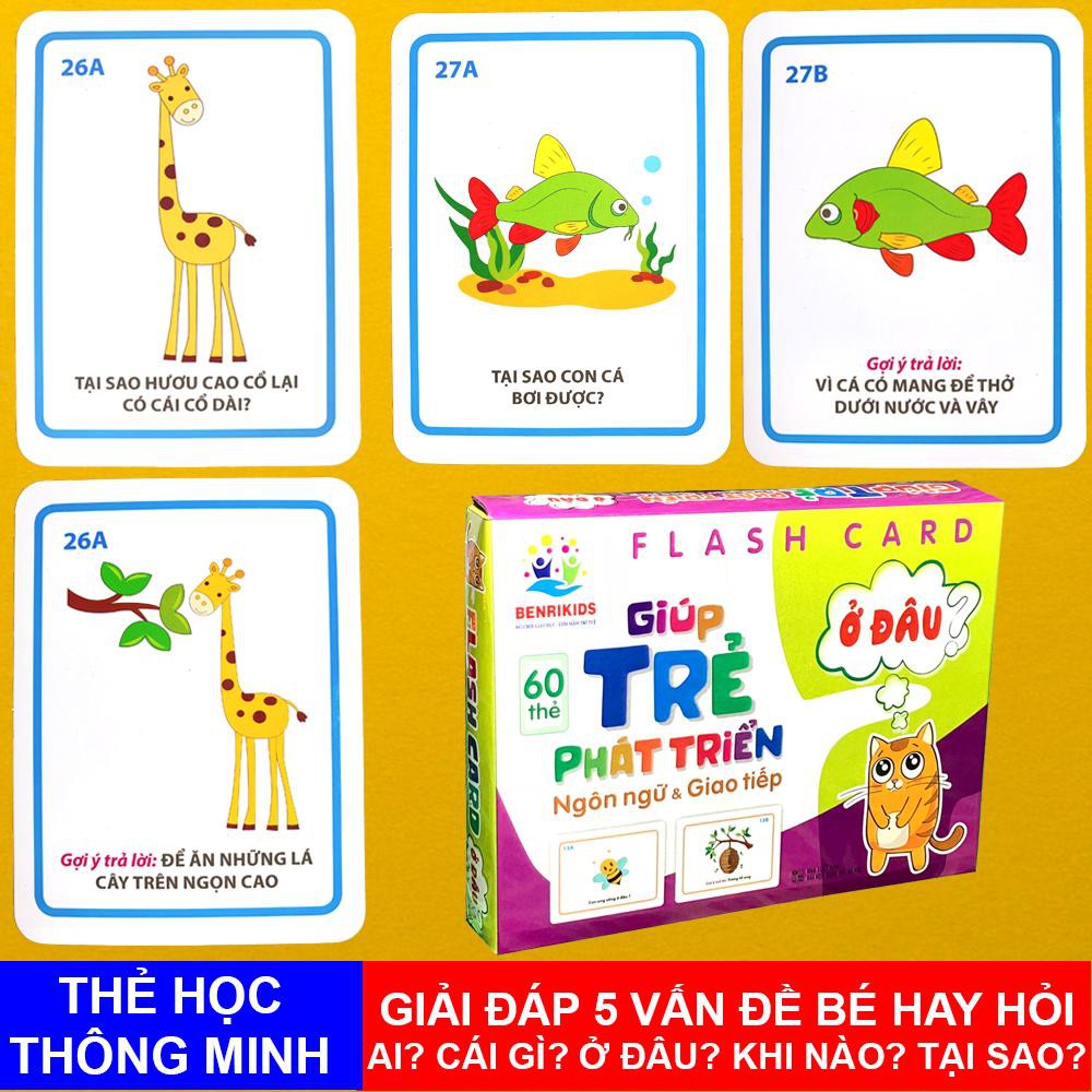 Bộ Thẻ Học Thông Minh Flashcard Lắp Ghép Các Khái Niệm Ở Đâu Giúp Bé Phát Triển Ngôn Ngữ Và Giao Tiếp