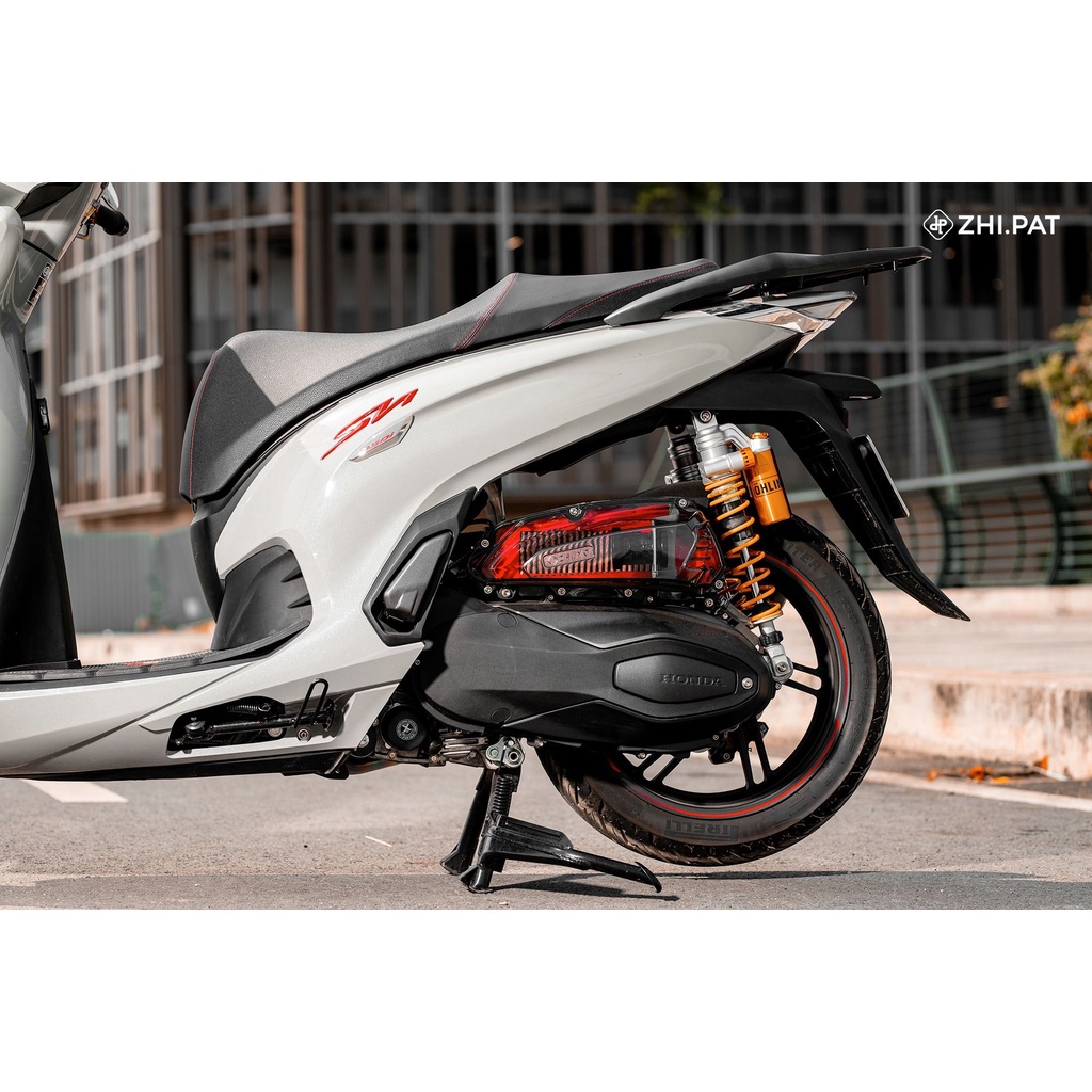 Ốp bầu lọc gió (Pô E), ốp pô Air SH350I trong suốt nhựa PC cao cấp Zhi.pat chính hãng