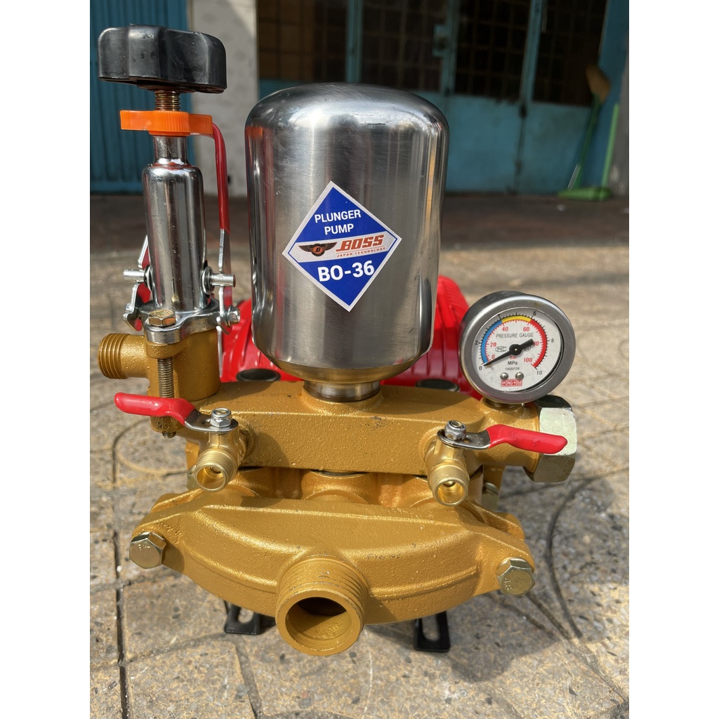 Đầu phun xịt thuốc áp lực BOSS 2 HP dùng cho phun thuốc trừ sâu và tưới tiêu nông nghiệp | Model BO-36| Đầu rửa xe