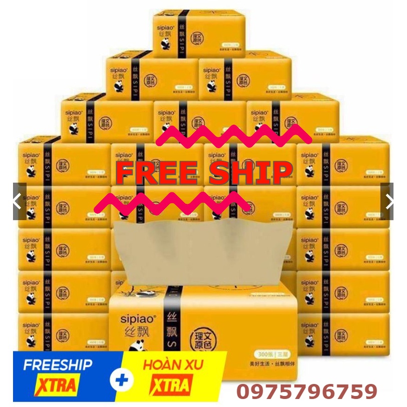 GIẤY ĂN GẤU TRÚC 30 GÓI DẠNG RÚT 300 TỜ CHÍNH HIỆU SIÊU RẺ