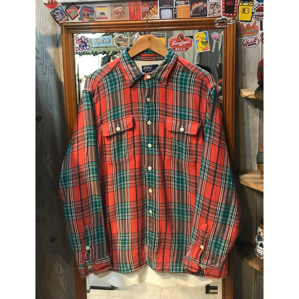 Sơ Mi Flannel Hàng Hiệu Vintage