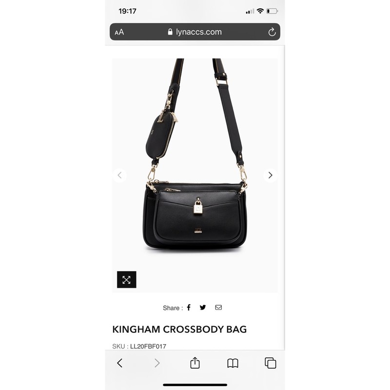 Set đeo chéo 3 món  LYN KINGHAM CROSSBODY BAG 𝐦𝐚̂̃𝐮 𝐦𝐨̛́𝐢