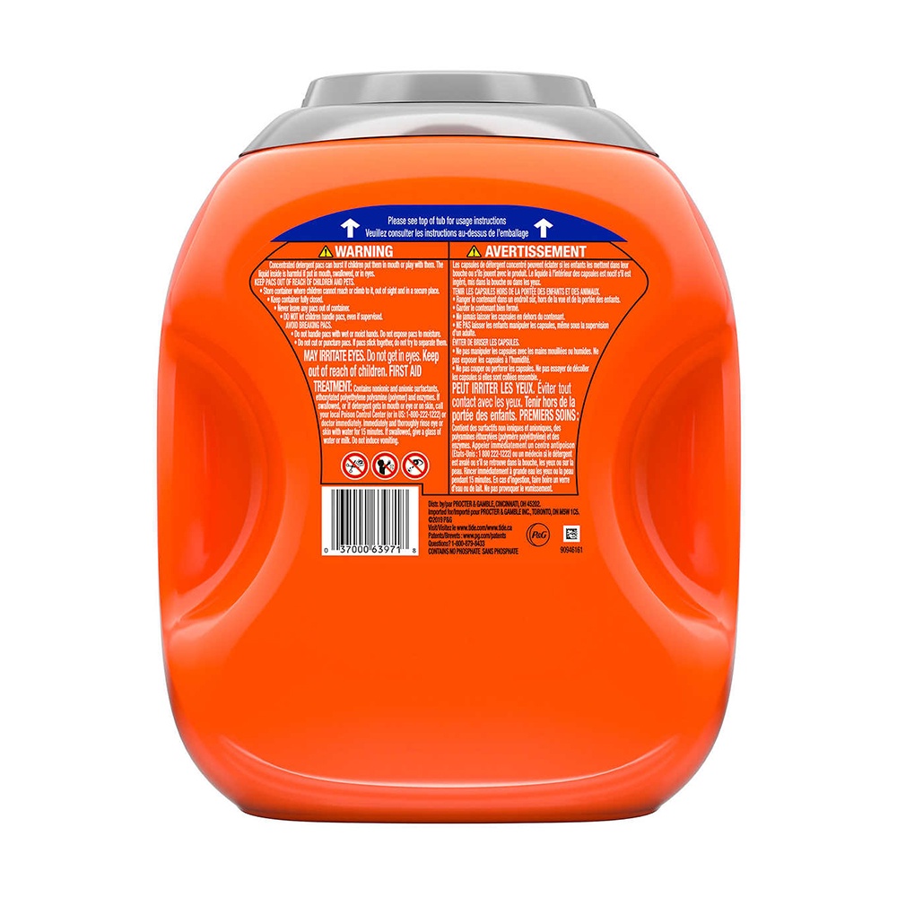Viên giặt Tide Pods Ultra Oxi 104 viên (3.08kg) của Mỹ