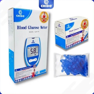 Máy đo tiểu đường Chido công nghệ Nhật Bản , Máy đo đường huyết tại nhà chính xác cao dễ sử dụng