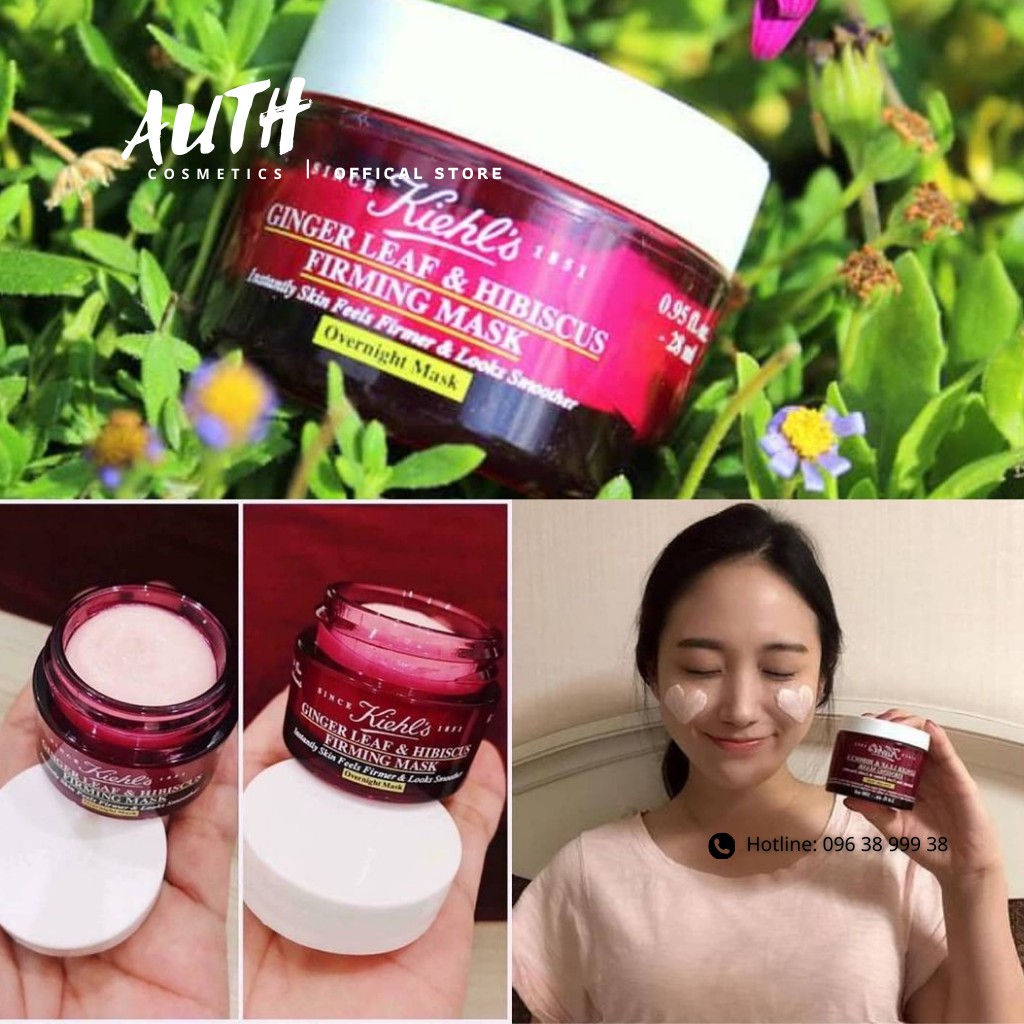 Mặt nạ ngủ gừng KIEHL'S Ginger Leaf & Hibiscus Firming Mask 14ml