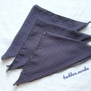 Cột tóc Triangle Turban chấm bi/ Bandana