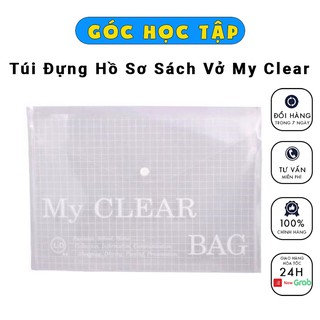 Túi đựng hồ sơ sách vở a4 a5 my clear - góc học tập