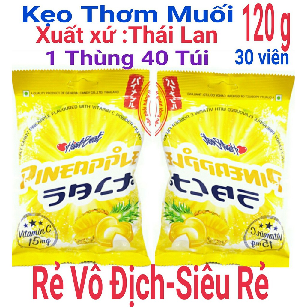kẹo chanh muối thái lan (Mẫu trái thơm)
