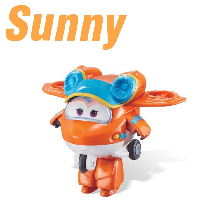 Mô hình đội bay siêu đẳng máy bay mini nhân vật Sunny đồ chơi super wings