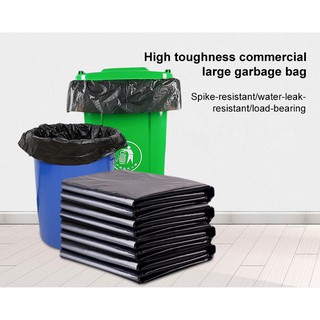 Household Black garbage bags thickened large property garbage bags disposable plastic bags 2500 pcs