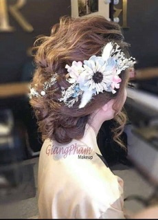Bộ 2 hoa cúc khô cài tóc