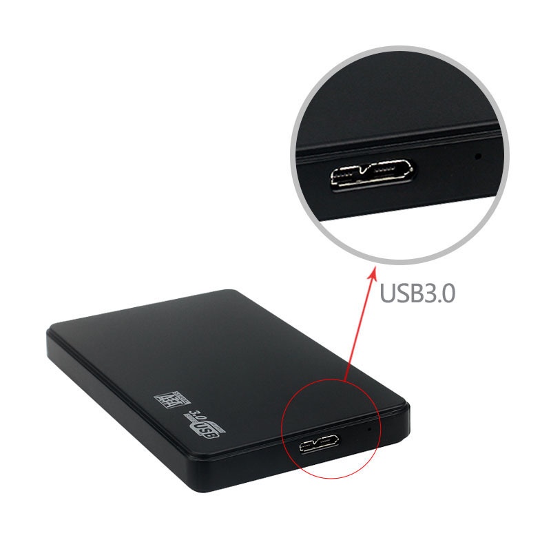 Hộp đựng ổ cứng gắn ngoài Usb 3.0/2.0 2.5inch Sata dùng cho laptop