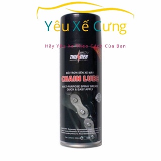 Xịt dưỡng sên Thunder Chain Lube 400ml + Bàn chải chà sên