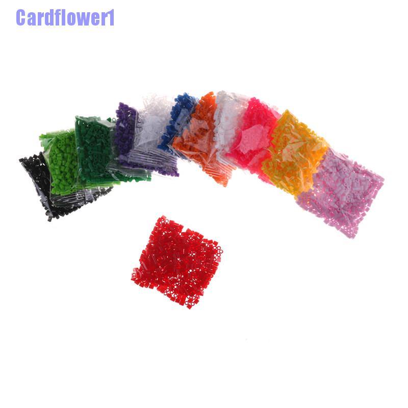 Bộ 500 hạt nhựa nhiều màu sắc tự làm đồ thủ công kích cỡ 2.6mm