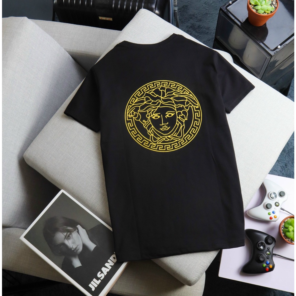 Áo Phông Nam Cổ Tròn OBOKFASHION Thời Trang Hàn Quốc Màu Trắng- Xanh Dương ACT14