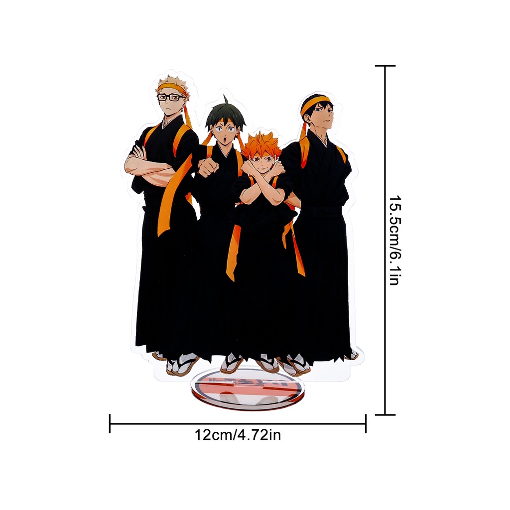 Mô hình các nhân vật trong phim Haikyuu bằng acrylic có giá đỡ để bàn trang trí