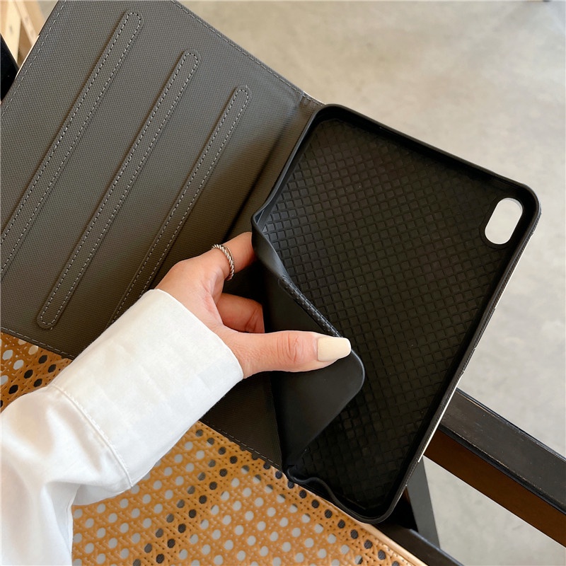 Ốp Máy Tính Bảng Da PU Có Đế Cho iPad Mini /Air 1 2/Pro 9.7/4th 5th 6th 2017 2018/7th 8th 9th Gen 2019 2020 2021