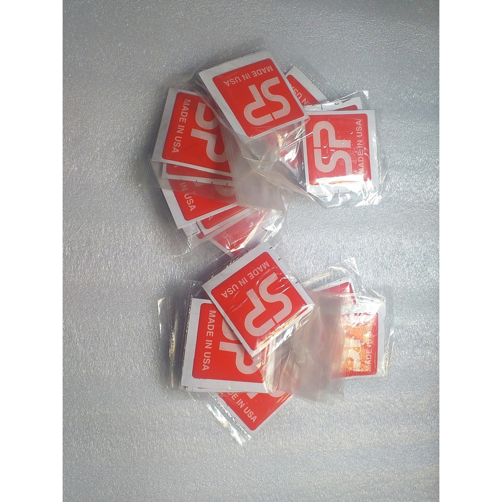 TEM DÁN THÙNG LOA SP MADE IN USA BẰNG NHỰA DẺO CÓ KEO DÍNH