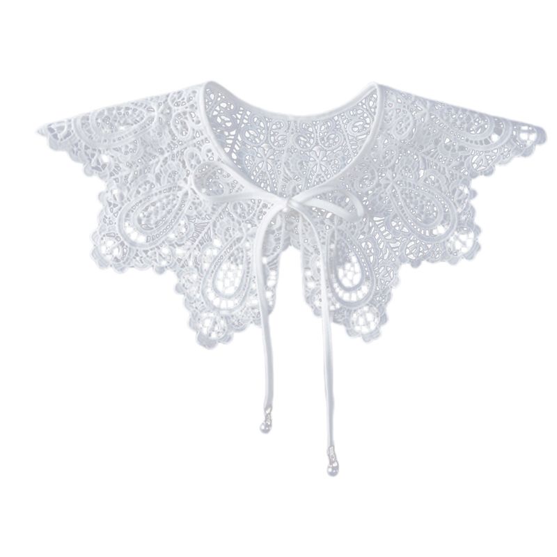 Yoioi Cổ Áo Giả Đan Móc Rỗng Phong Cách Cổ Điển Cho Búp Bê Nữ La