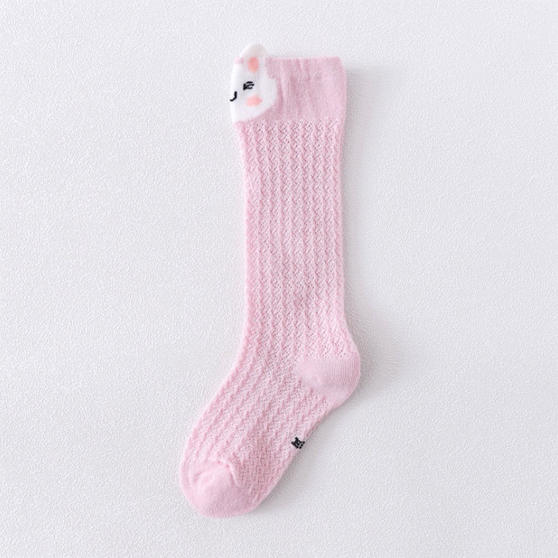 Vớ cotton Lưới Mỏng Họa Tiết Hoạt Hình Dễ Thương Dành Cho Trẻ Em
