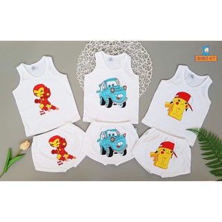 Bộ sát nách cotton 100% bibo size 1-10