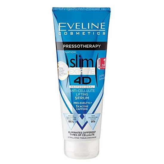 Serum giảm béo và nâng cơ chống lão hóa da Eveline Slim Extreme 4D 250ml