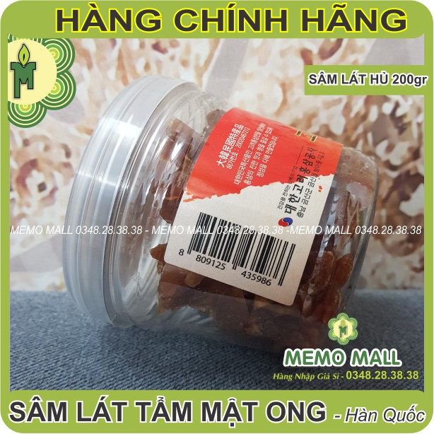 [Mã GROSALEHOT giảm 8% đơn 250K] SÂM LÁT TẨM MẬT ONG HỦ 200GR HÀN QUỐC thơm dẻo như mứt