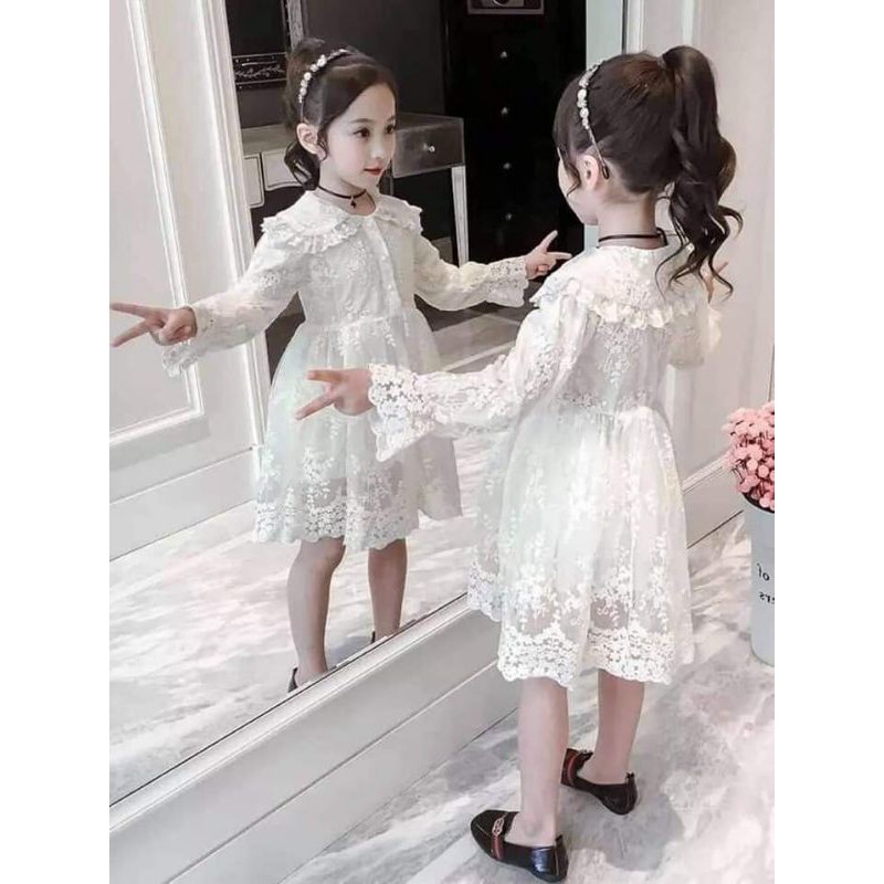 váy ren siêu xinh cho bé gái