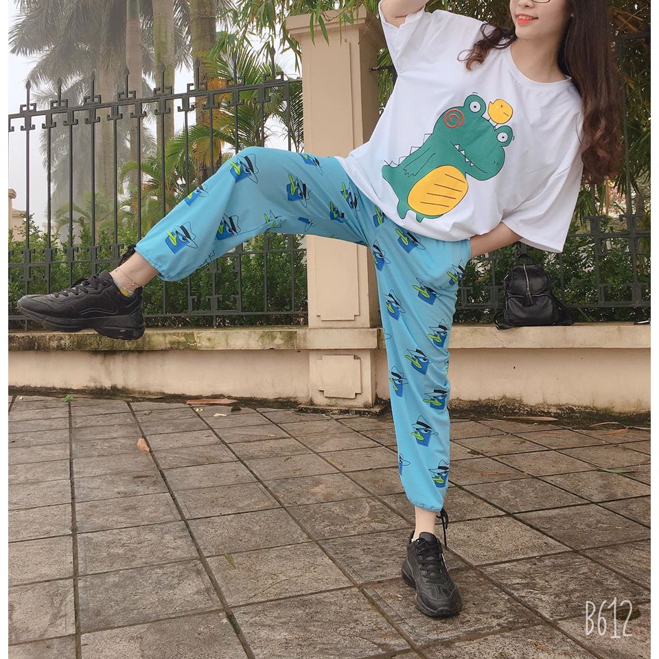 Quần cartoon pants, quần hoạt hình cực kì cute hot nhất năm 2020 ( ảnh và video thật)