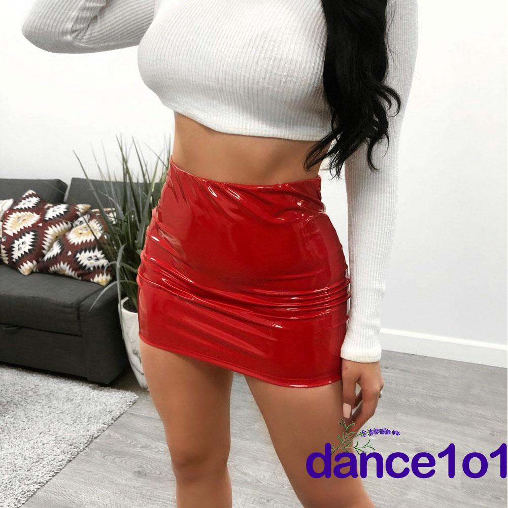 Chân váy da bó sát thời trang gợi cảm