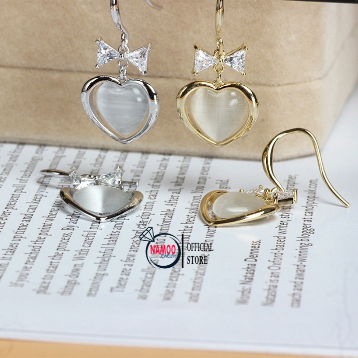 Khuyên Tai Nữ Bạc  T833 T834 Namoo Jewelry