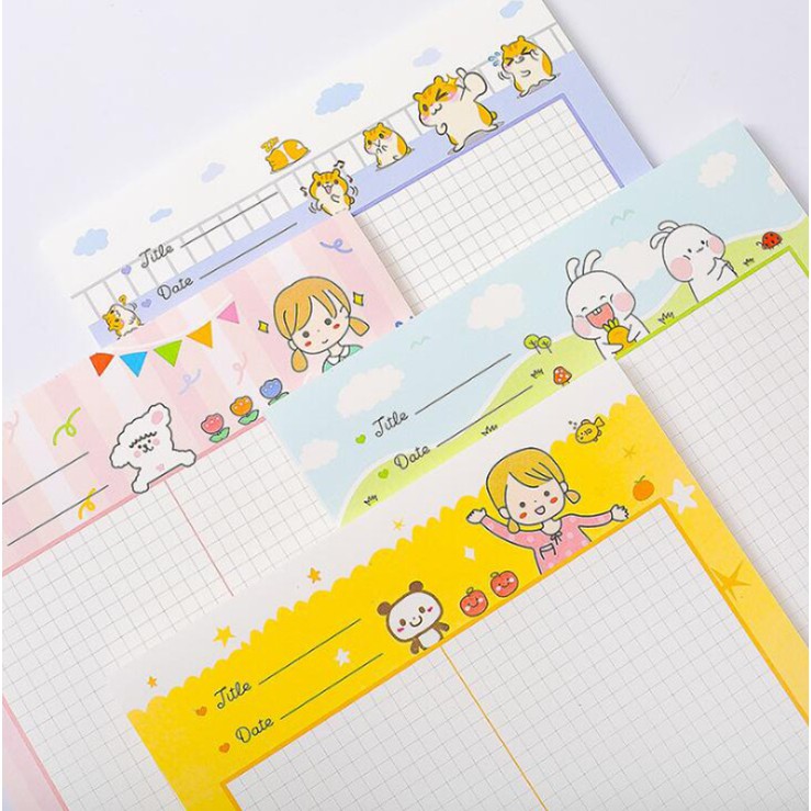 Tập giấy Work book Cartoon