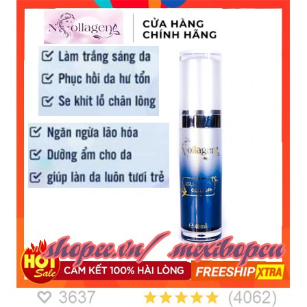 SERUM TỔ YẾN N - COLLAGEN Cấp độ ẩm, căng bong da, xóa nếp nhăn khóe mắt môi 40ml