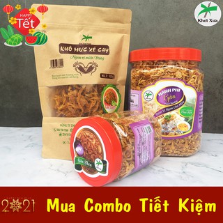 COMBO Khô Mực Xé Cay 100g & Hành Phi Nguyên Chất Khơi Xưa 500g