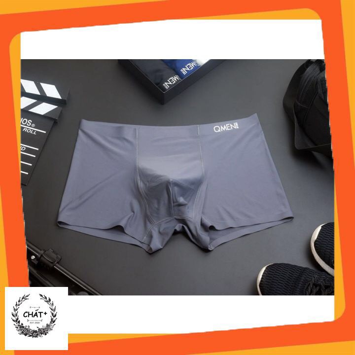 Sịp nam thun lạnh Qmen⚡⚡FREE SHIP⚡⚡[CHỌN MÀU] boxer không đường may vải mềm mịn siêu thoáng mát