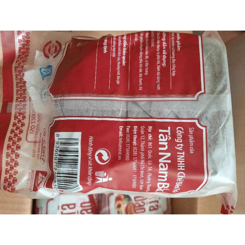 Trà đào túi lọc Tân Nam Bắc gói 200g