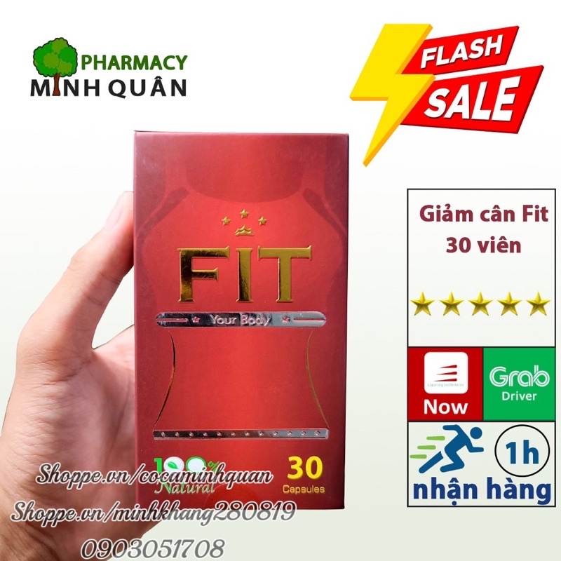 Viên uống giảm cân Fit Slim USA⚡Chính Hãng⚡ 30 viên - Giảm cân, giảm béo hiệu quả không gây mệt