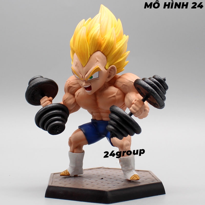 Mô hình tượng nhân vật CAO CẤP VEGETA tập tạ Kích cỡ to hàng đẹp CADIC tập gym figure dragonball dragon ball