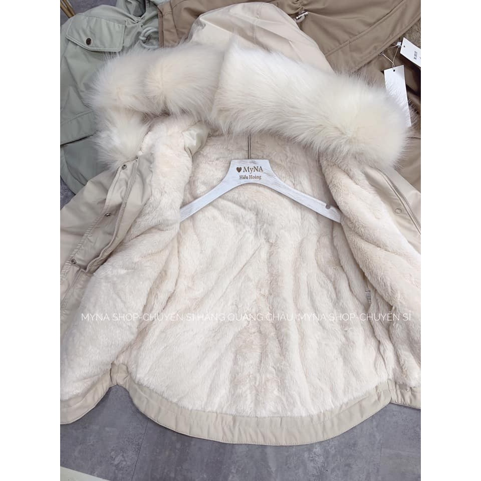 (Có sẵn+Ảnh Thật) Áo Khoác Phao Kaki Hai Cúc Lót Lông 8611 | BigBuy360 - bigbuy360.vn
