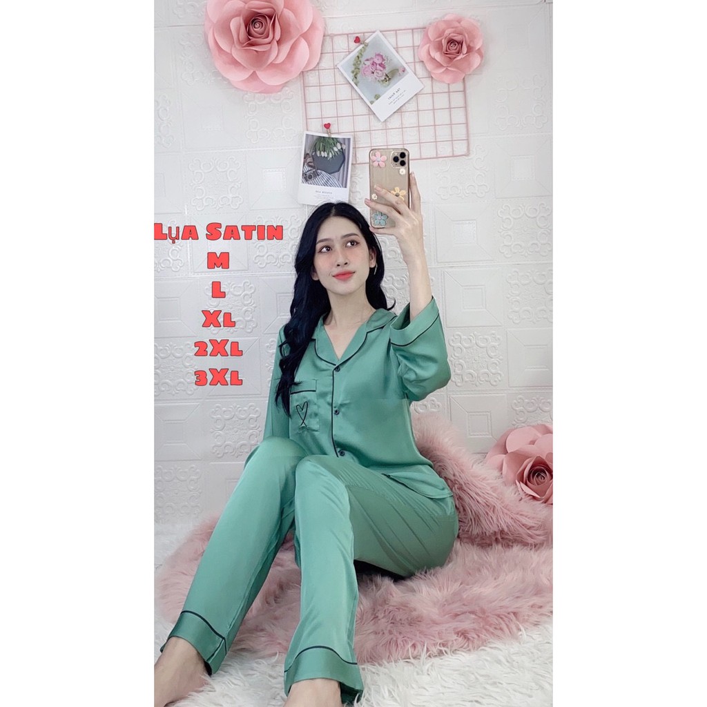 HÀNG CAO CẤP - SET ĐỒ BỘ LỤA SATIN DÀI | BigBuy360 - bigbuy360.vn